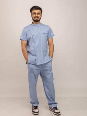 Men's Blue Overlap Nurse Uniform