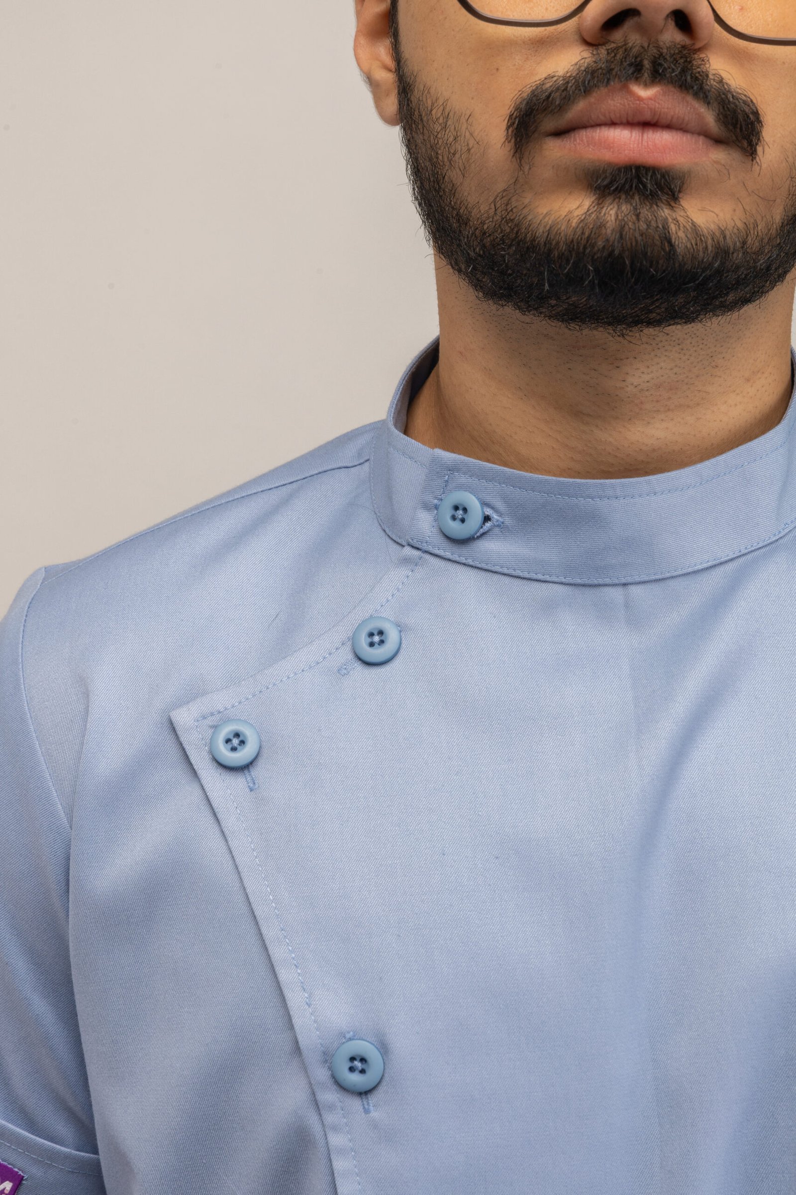 Men's Blue Overlap Nurse Uniform