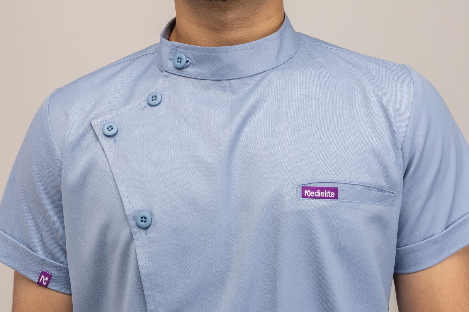 Men's Blue Overlap Nurse Uniform