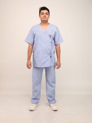 Patient Uniform Dress With Tie-Up