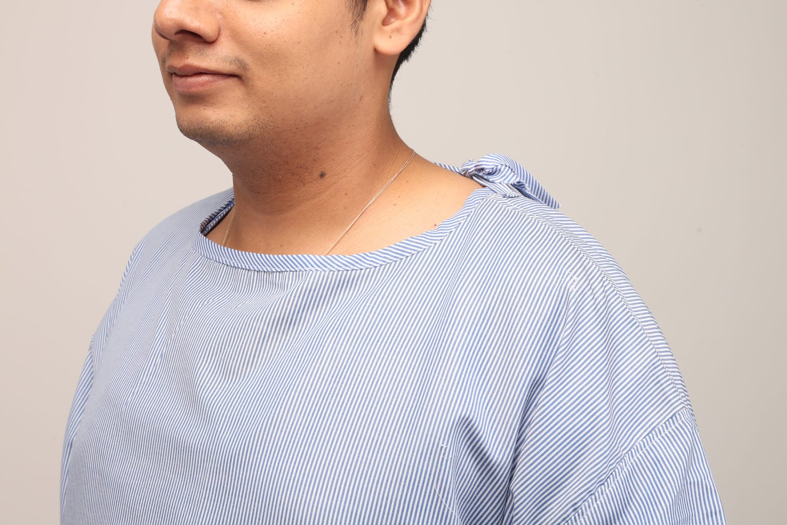 Short Gown With Back Tie-Up