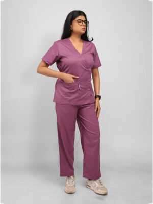 Women’s V-neck Short Sleeve Scrub Set